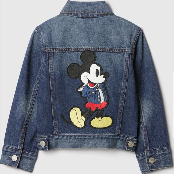 Gap × Disney Baby Mickey Mouse Icon Denim Jacket - Picture 1 of 4